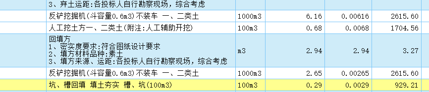 项目特征