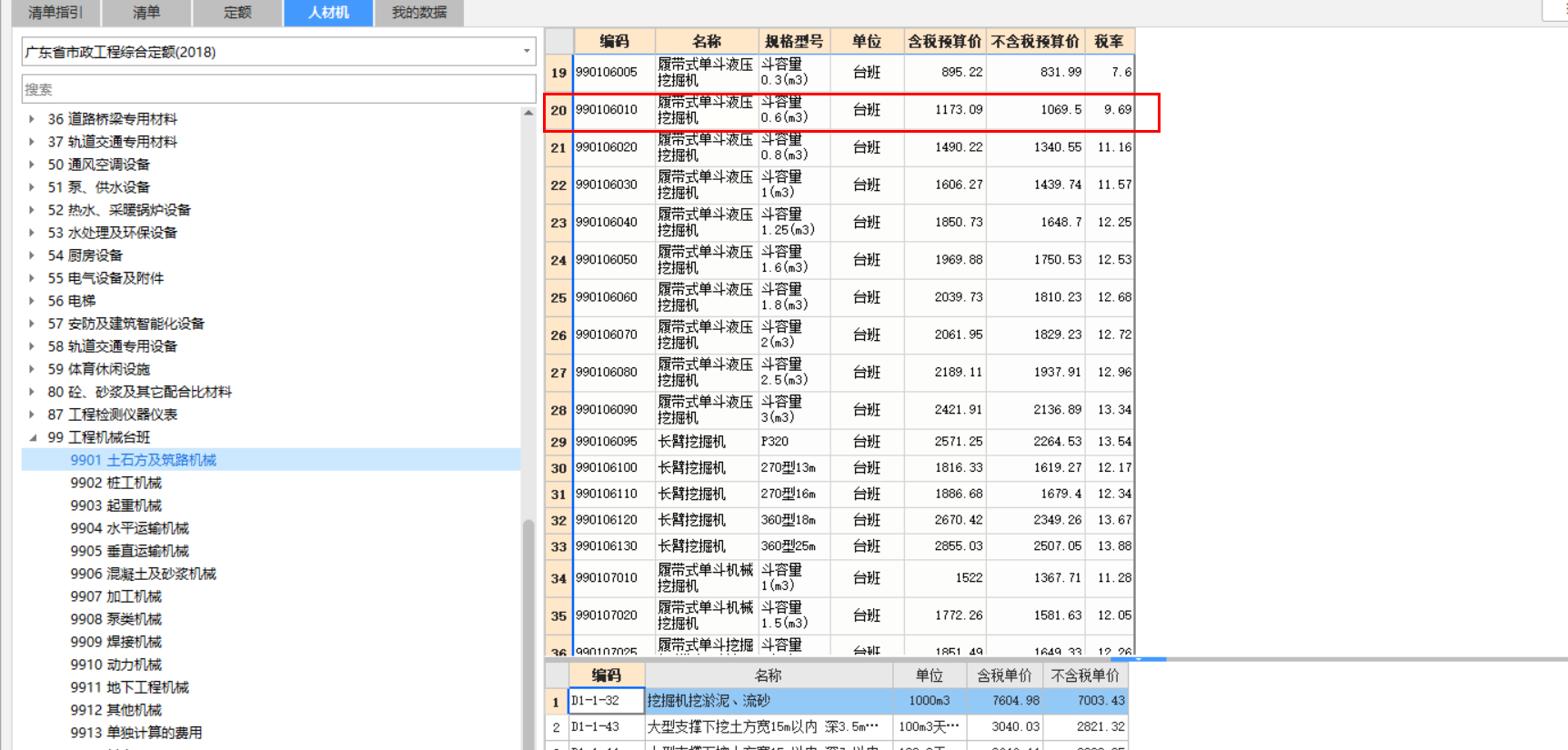 人材机