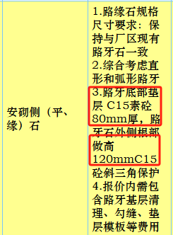 路缘石套什么定额