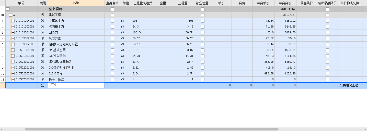 项目编码