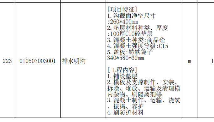 套清单