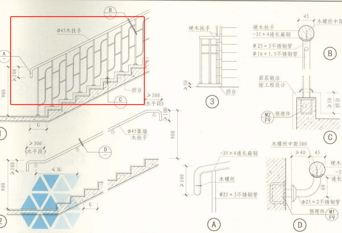 木扶手栏杆