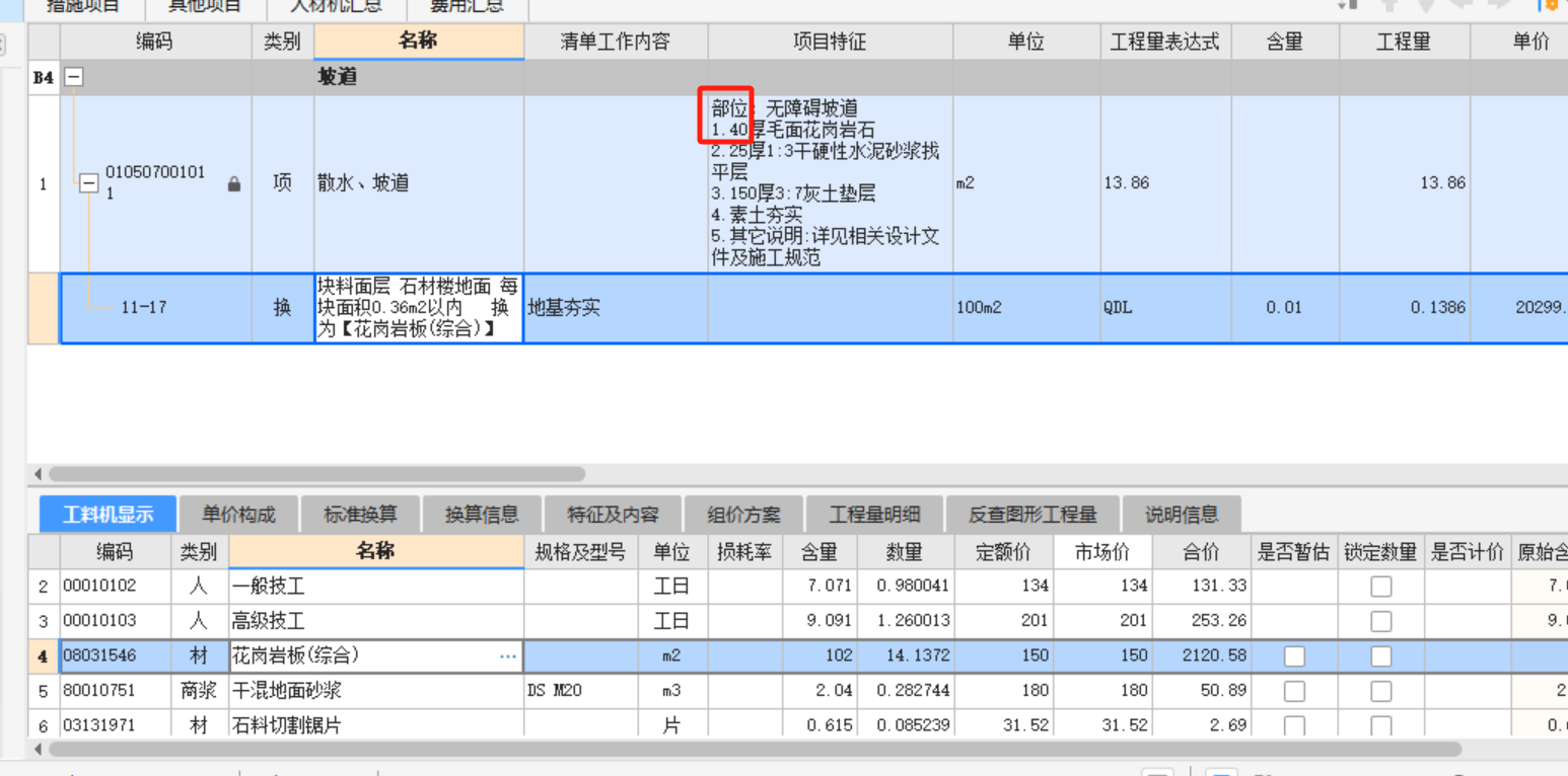 項(xiàng)目特征