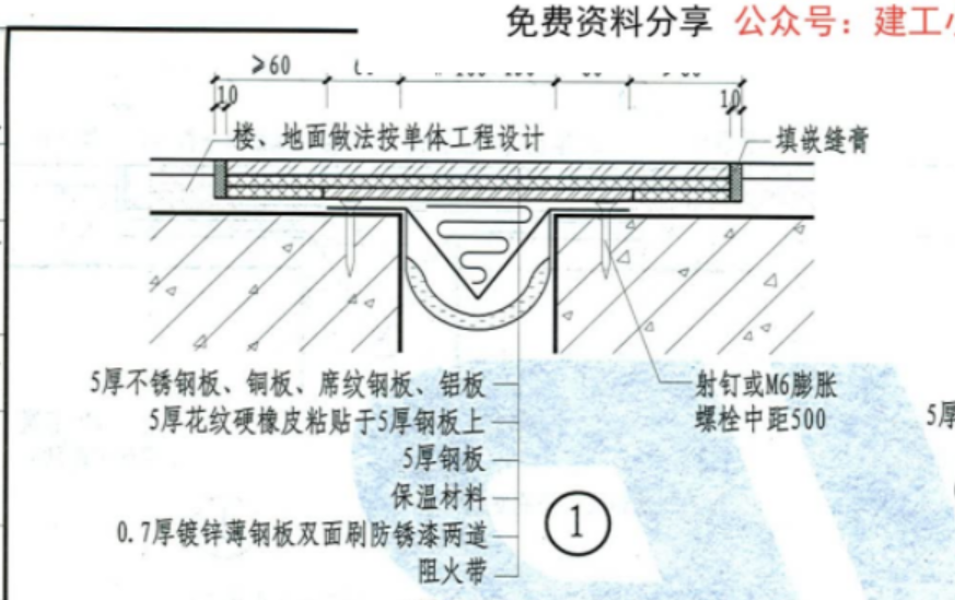 楼地面变形缝