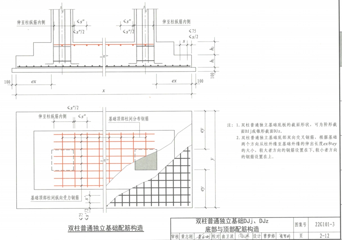 双柱独立基础