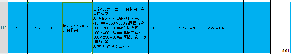工程量