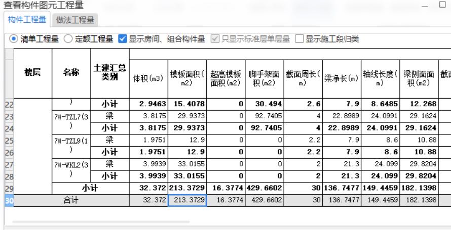 梁侧面