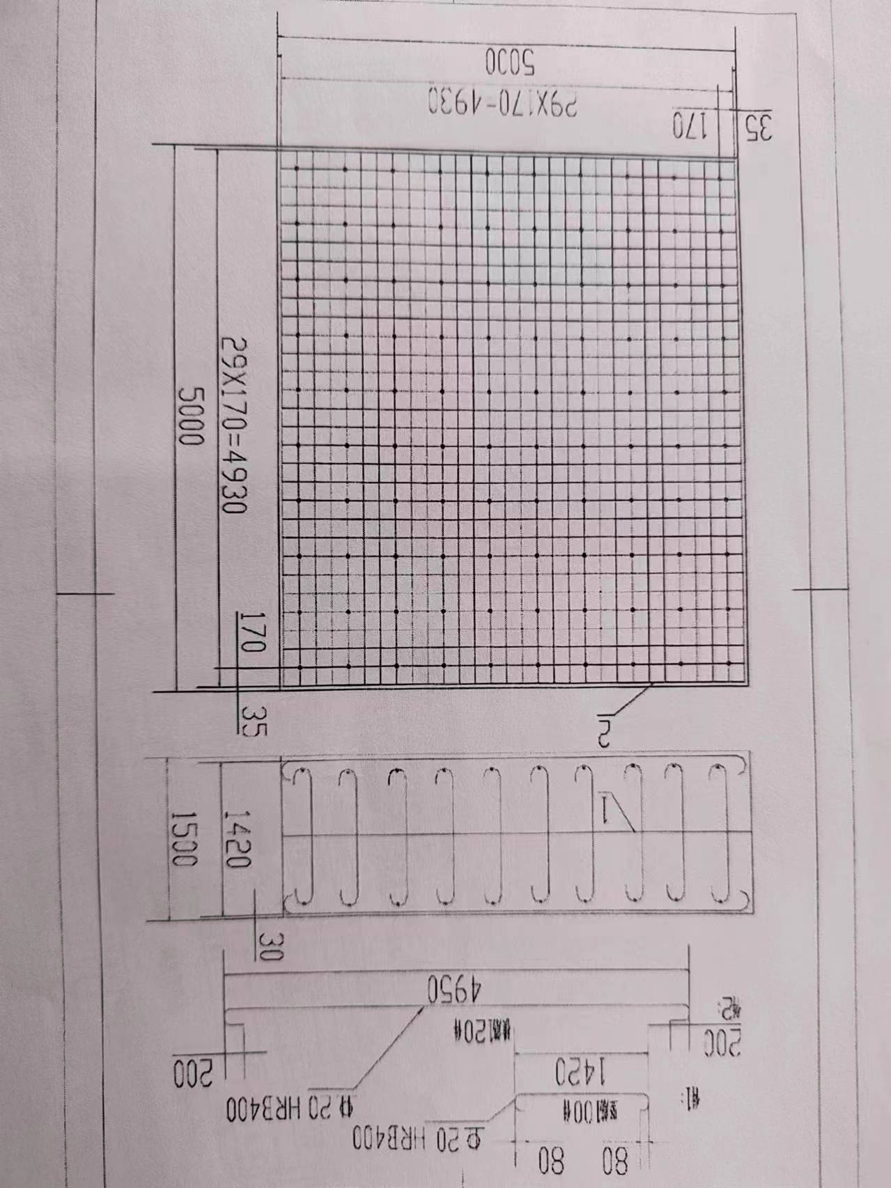 这个塔吊基础图怎么看,各标识代表什么?