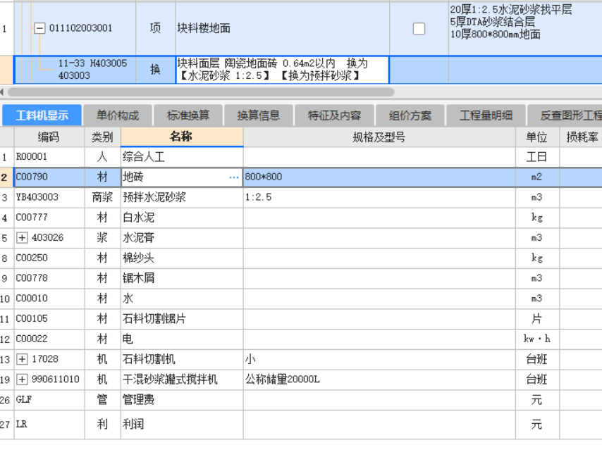 块料