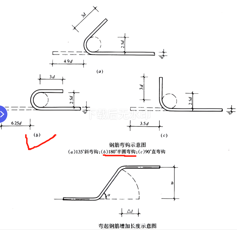 180度弯钩