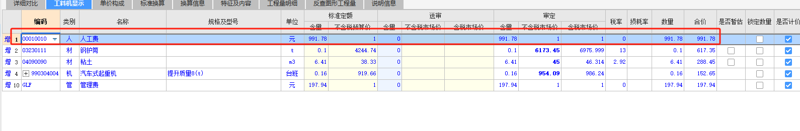 人工含量