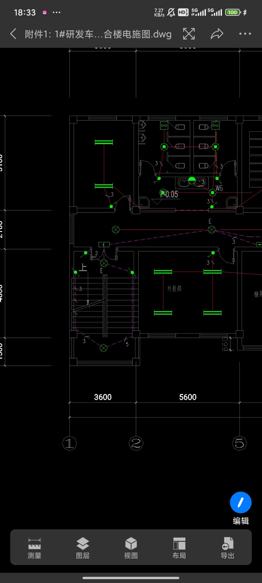楼梯间应急照明回路为什么是断开的呢,一层只有一段,二三层是完整的