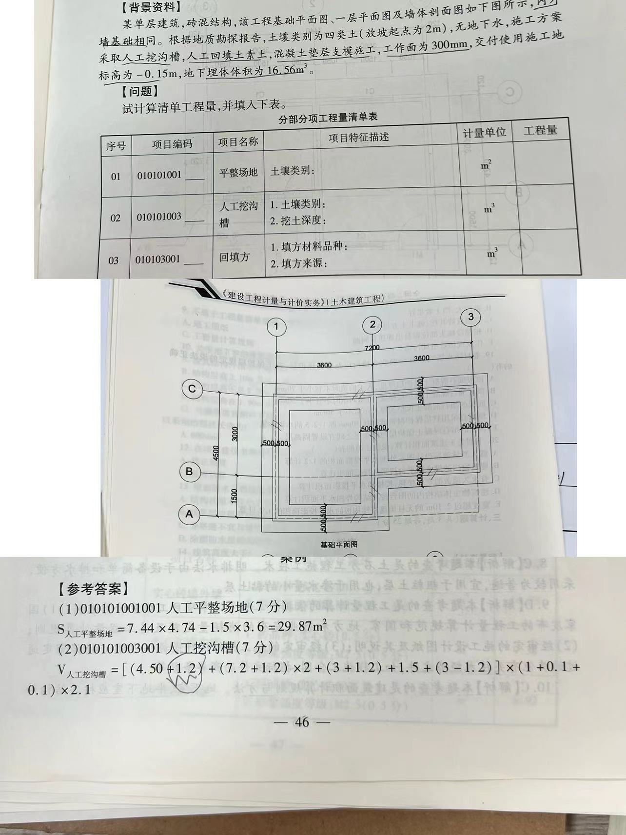 人工挖沟槽