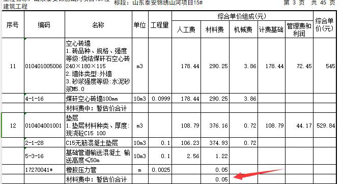 材料暂估