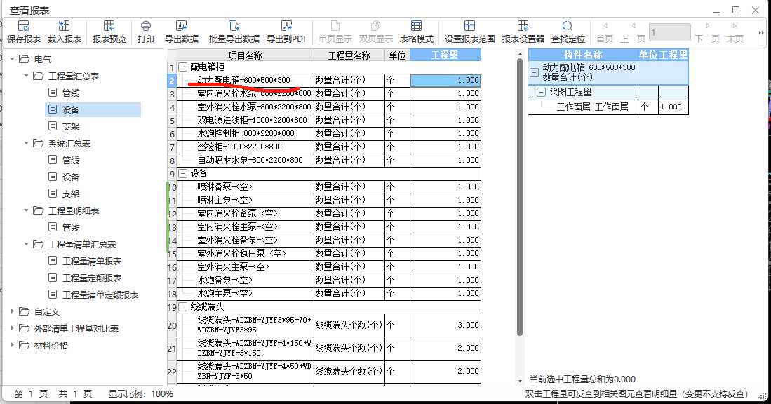 汇总表