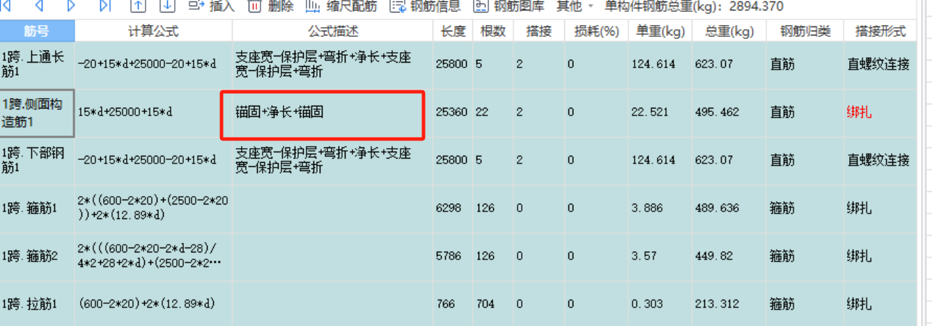 钢筋工程量