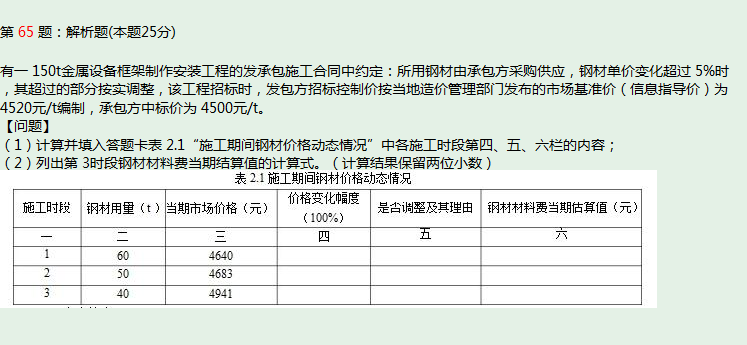 钢筋单价