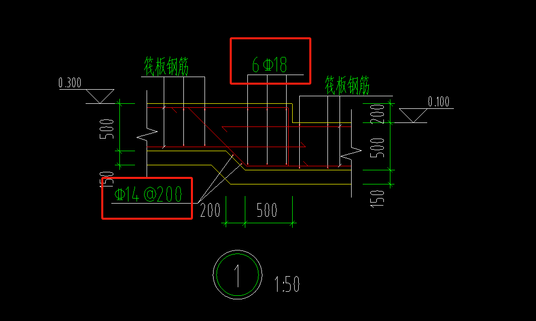 筏板变截面