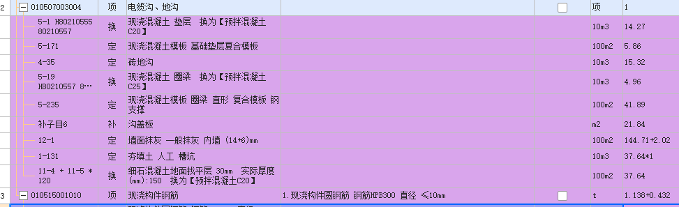 清单单位