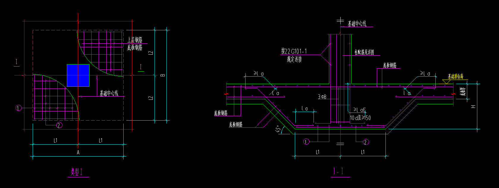 独立基础怎么画