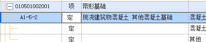 定额子目
