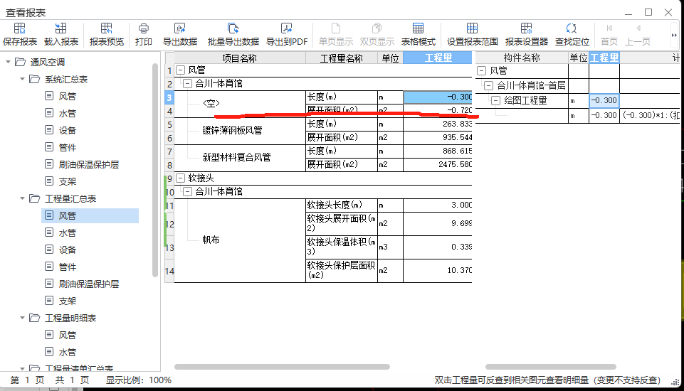 汇总表