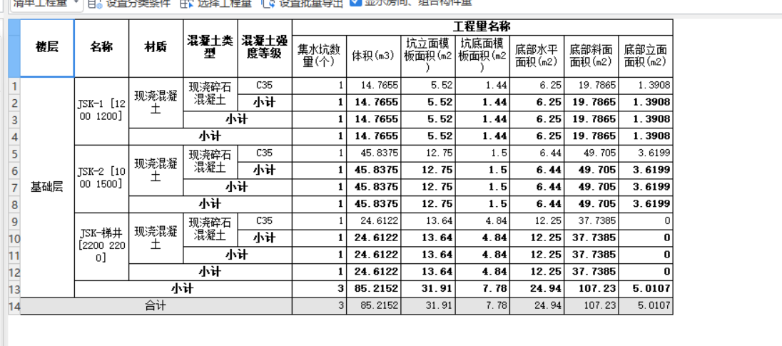 集水坑模板