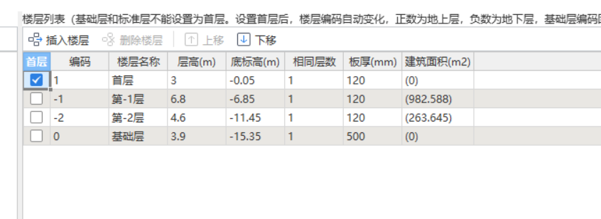 首层标高