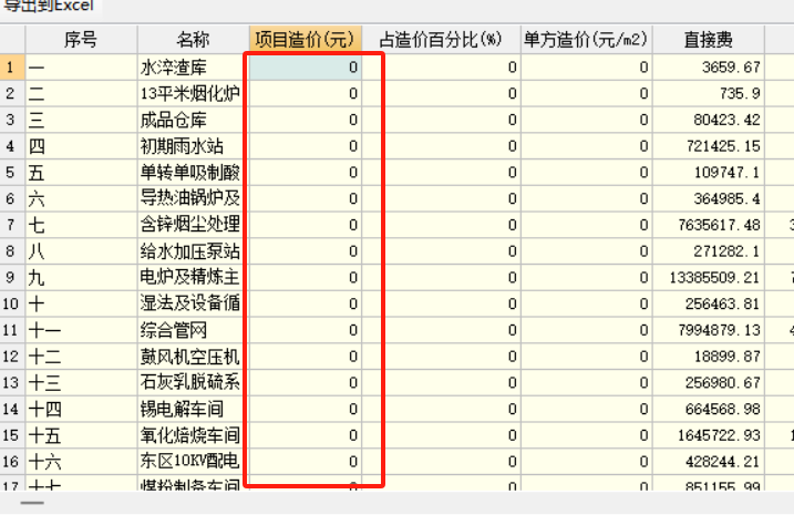 调整造价