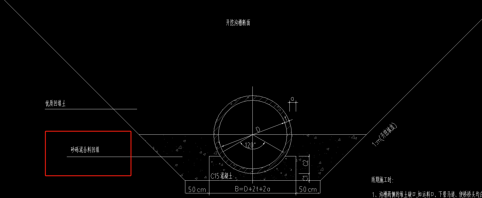 砂砾石回填