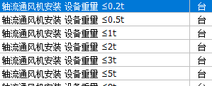 风机型号