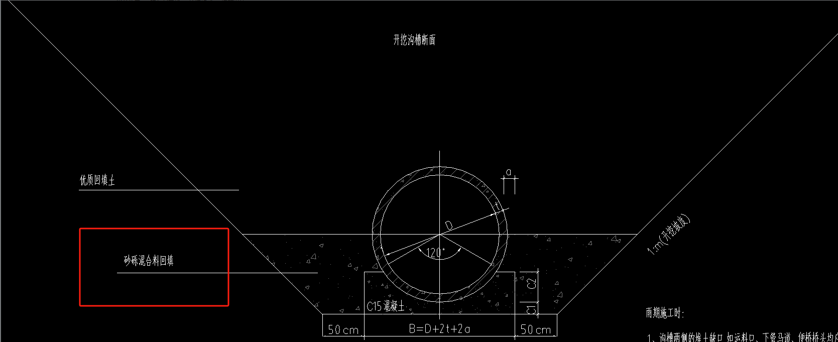 砂砾石回填