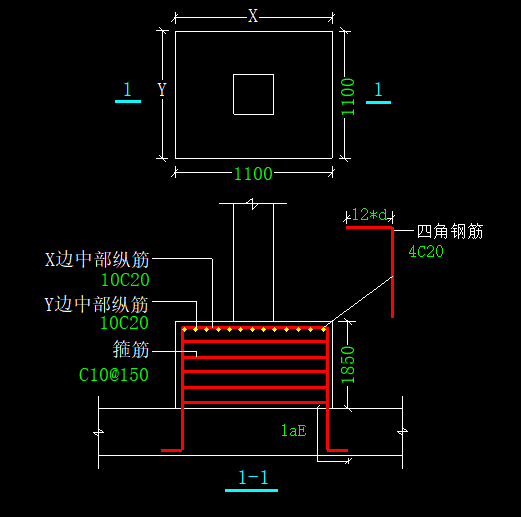 下柱墩钢筋标注图解图片