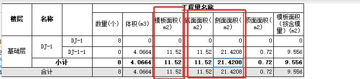 底面模板