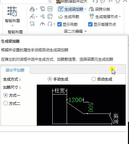 梁集中标注