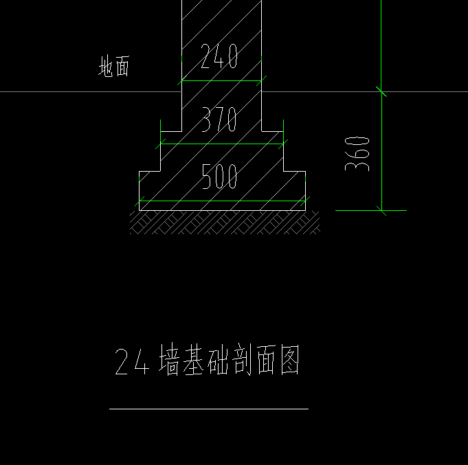 条形砖基础剖面图片图片