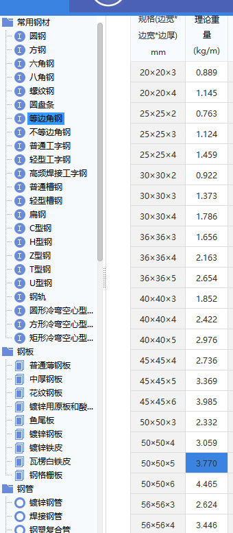 重量计算