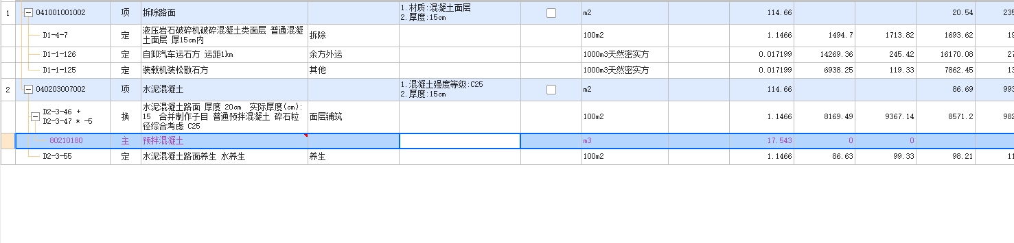 强制修改综合单价