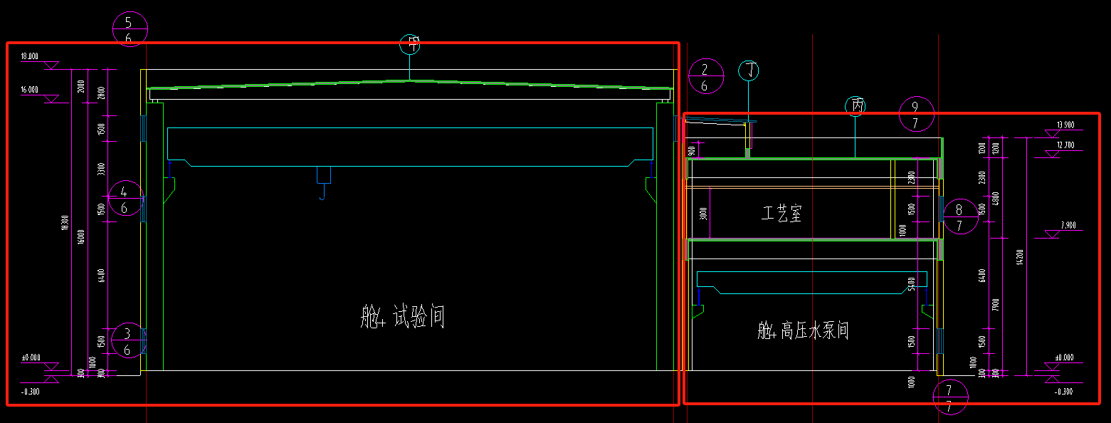 标高不同