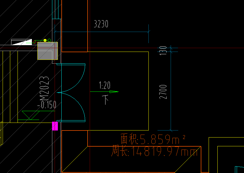 墙中线