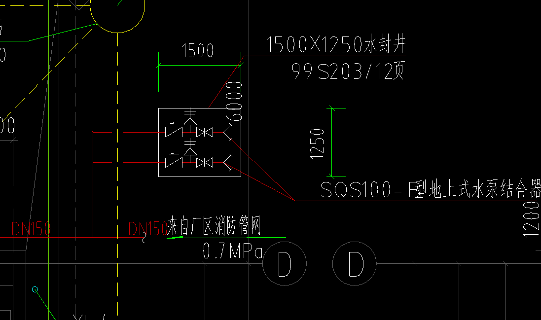 消防管道没有给标高,可以参考图三给水管道的标高吗?