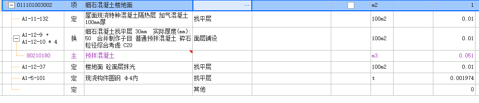 套定额