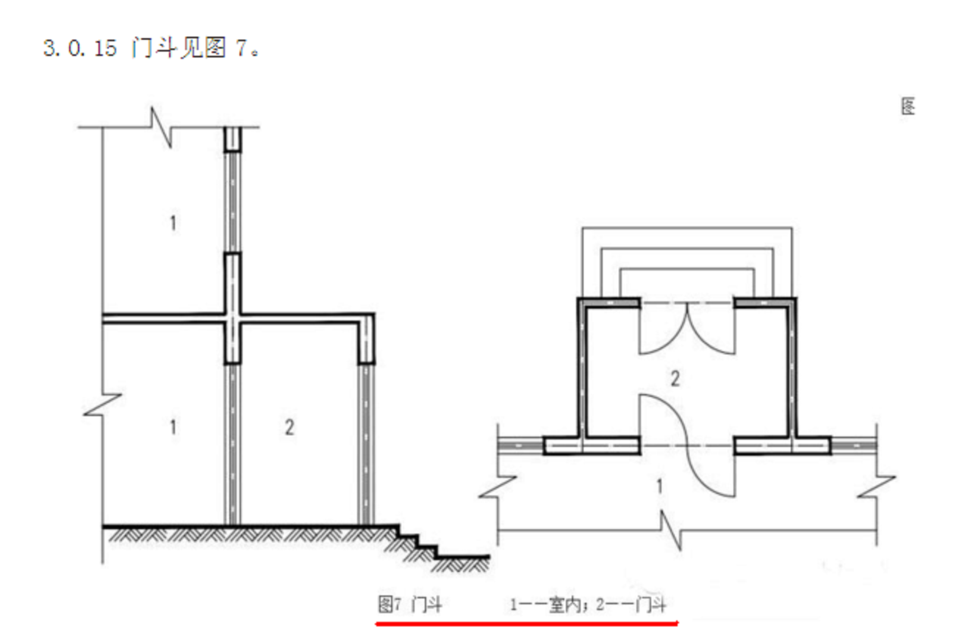 门廊平面图图片