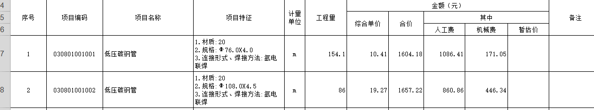 钢管信息价