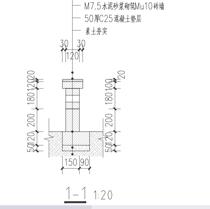 砖墙大样