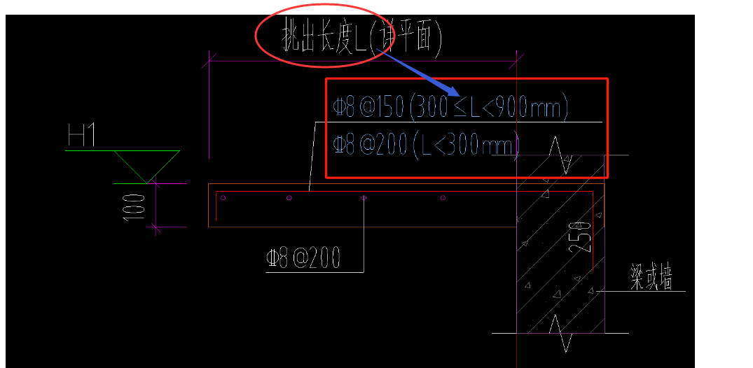 挑板钢筋