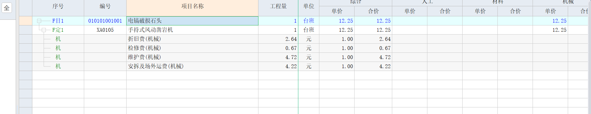 定额人工