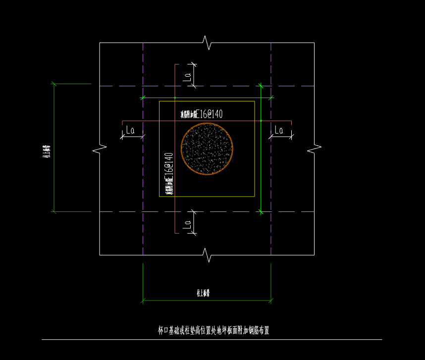 柱帽附加钢筋布置范围图片