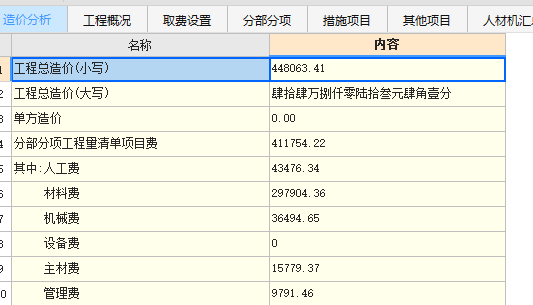 综合合价