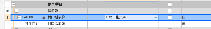 项目特征
